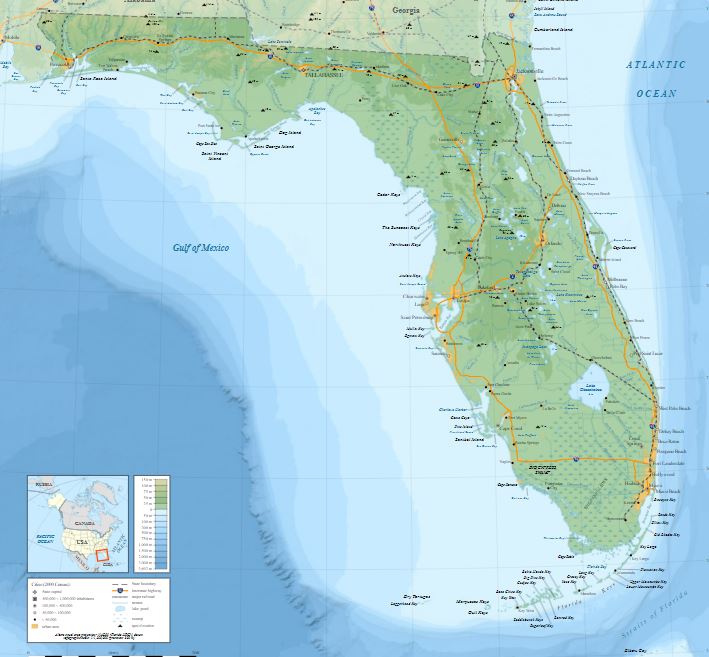 map of Florida gulf coast